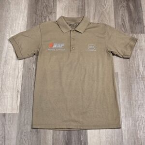 GLOCK GSSF GLOCK SPORT SHOOTING FOUNDATION RANGE OFFICER Tan Polo Shirt Size S